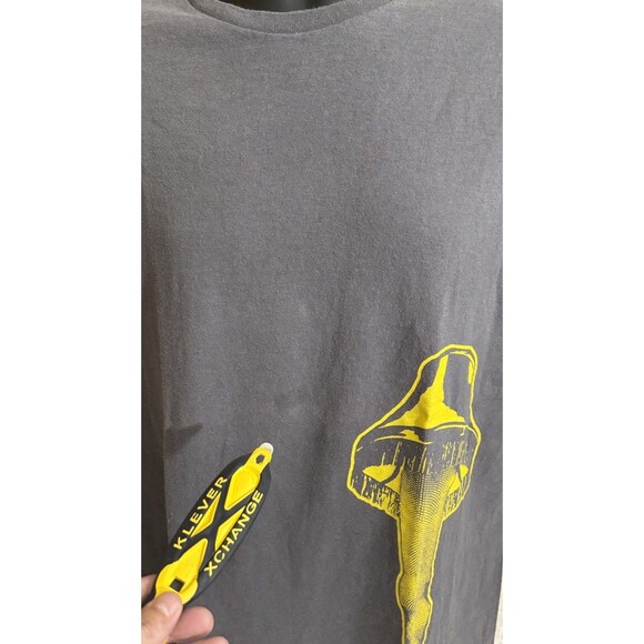 Vintage Delta A Christmas Story Leg Lamp Graphic Gray Tee Men’s Size XL - Picture 3 of 15